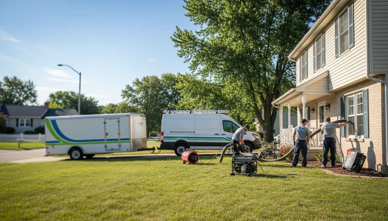Flooded Basement Restoration And Cleanup With Repair in Haddam, KS near me